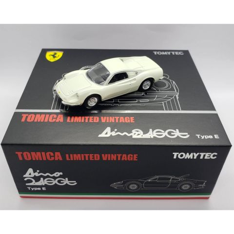  Xe mô hình Tomytec 1/64 TLV Dino 246gt White 