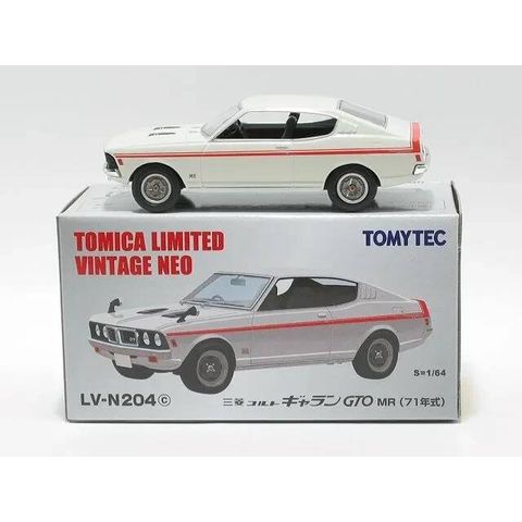  Mô hình xe Tomytec LV-N204c Mitsubishi Colt Galant GTO MR 71 White 