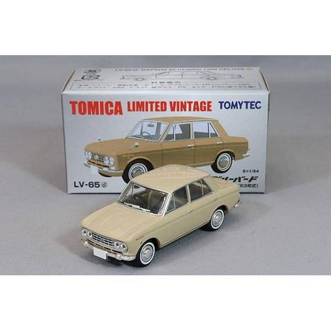  Mô hình xe Tomytec 1/64 LV-65d Datsun Bluebird 1200 Deluxe Beige 63 Year 