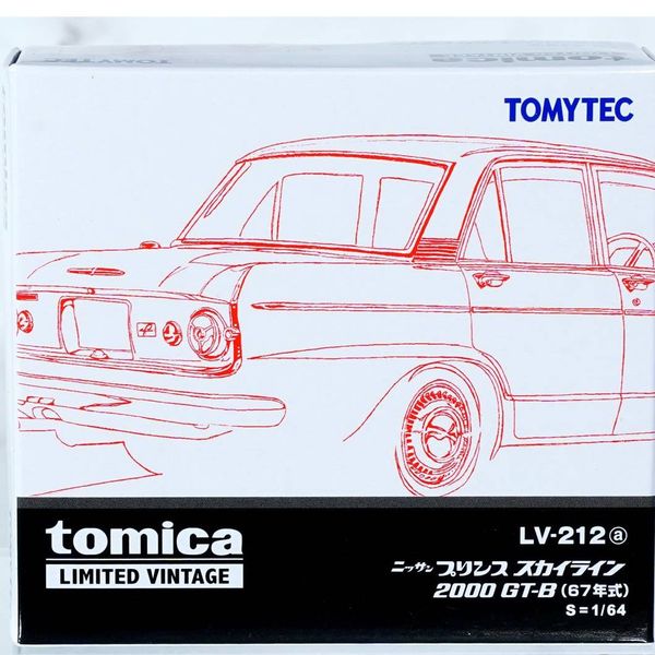 Mô hình xe LV-212a Tomytec Nissan Prince Skyline 2000GT-B White 67
