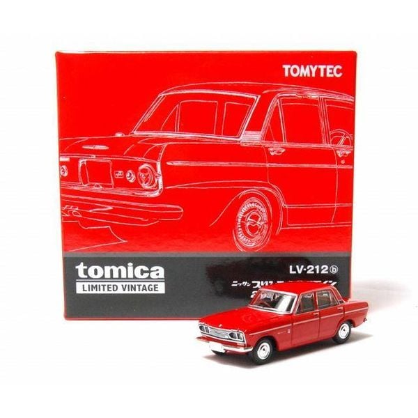 Mô hình xe LV-212b Tomytec Nissan Prince Skyline 2000GT-B Red 67