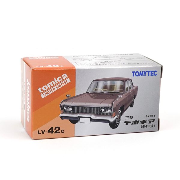 Mô hình xe Tomytec 1/64 LV-42c Mitsubishi Debonaire Brown 64 Year