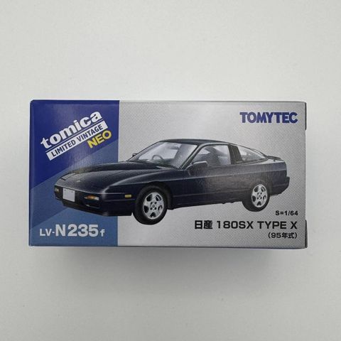  Mô hình xe Tomytec Tomica Limited Vintage Neo LV-N235f Nissan 180SX Type X Purplish Gray 1995 