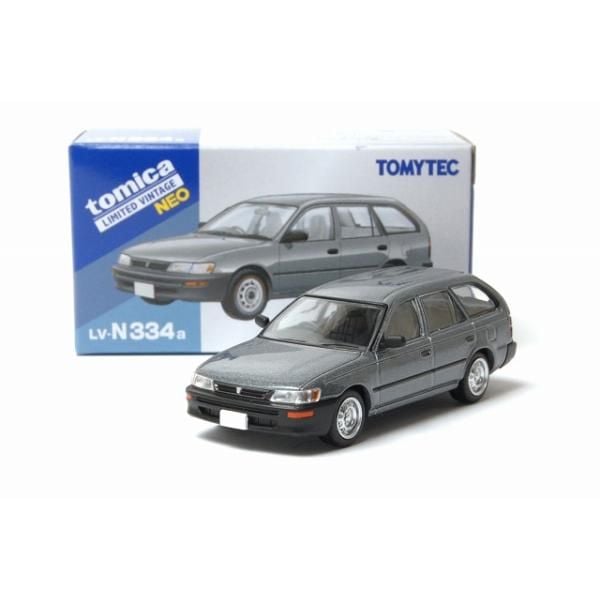 Mô hình xe hơi Tomytec LV-N334a Toyota Sprinter Wagon L Gray 1995