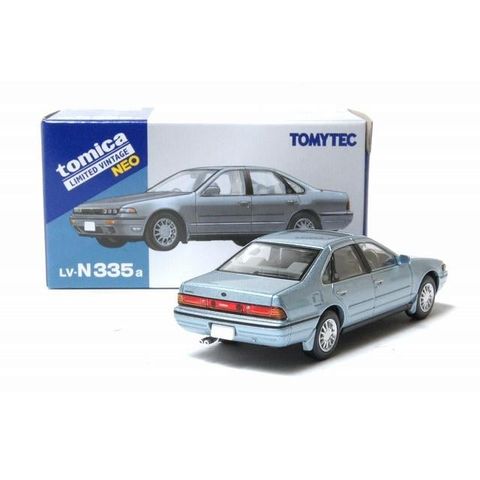 Mô hình xe Tomytec LV-N335a Nissan Cefiro Sports Cruising Blueish Silver 1988 