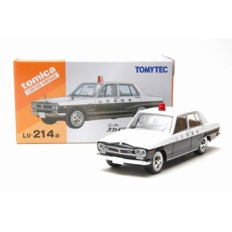  Mô hình xe TOMYTEC LV-214a Nissan Skyline 2000 GT Patrol Car '71 Model 