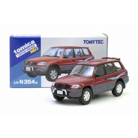  Mô hình xe Tomytec Scale LV-N354a Toyota RAV4L V Wine/Gray 1995 