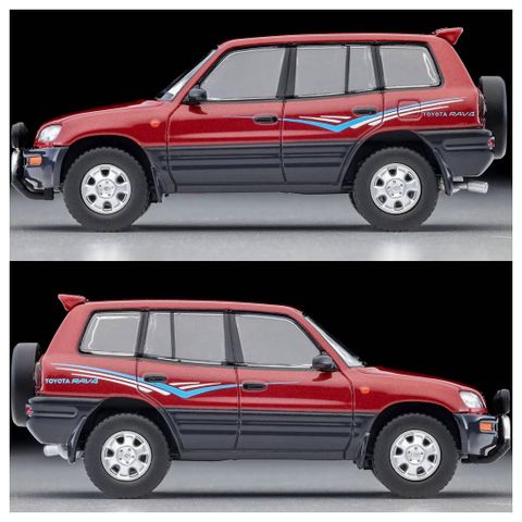  Mô hình xe Tomytec Scale LV-N354a Toyota RAV4L V Wine/Gray 1995 