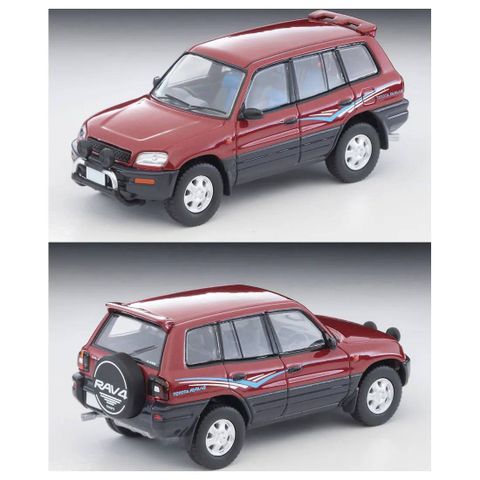  Mô hình xe Tomytec Scale LV-N354a Toyota RAV4L V Wine/Gray 1995 