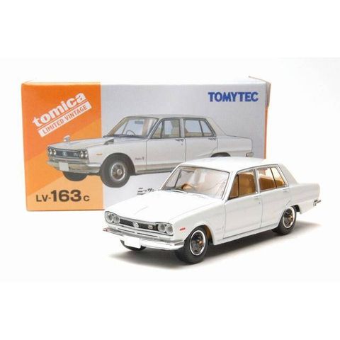  Mô hình xe Tomytec Tomica Limited Vintage LV-163c Nissan Skyline 2000 GT-X White 1972 