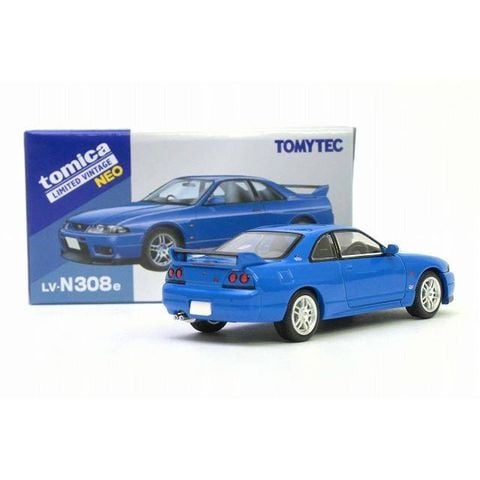  Xe TOMYTEC LV-N308e Nissan Skyline GT-R V-spec LM Limited Champion Blue 96 