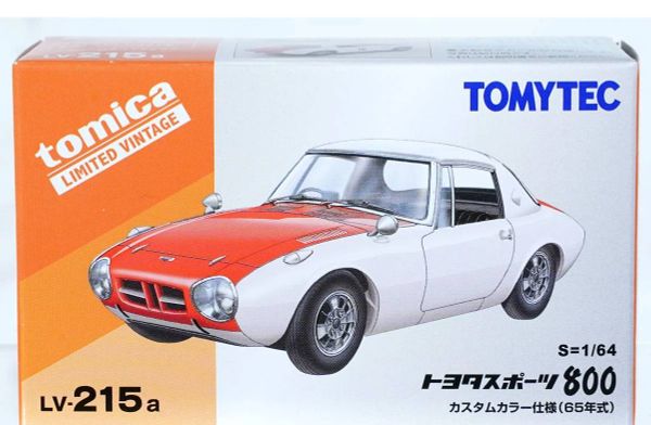 Mô hình xe TOMYTEC LV-215a Toyota Sport 800 Custom Color White / Red 65