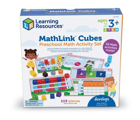  Learning Resources MathLink Cubes PreK Activity Set 