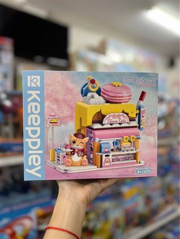  Đồ Chơi Lắp Ráp KEEPPLEY Lovely Street Red Cat Cake Shop K28006 