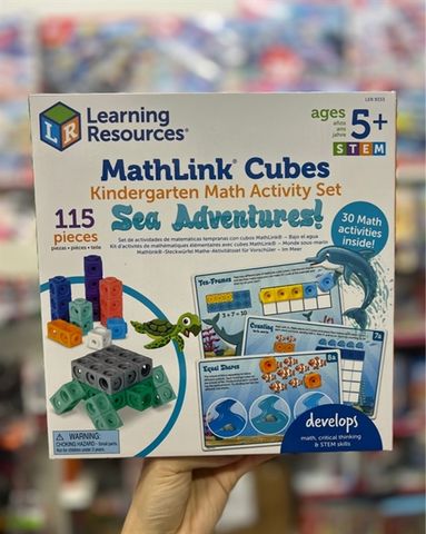  Bộ học toán mẫu giáo LER9333 Mathlink® Cubes Kindergarten Math Activity Set: Sea Adventures! 