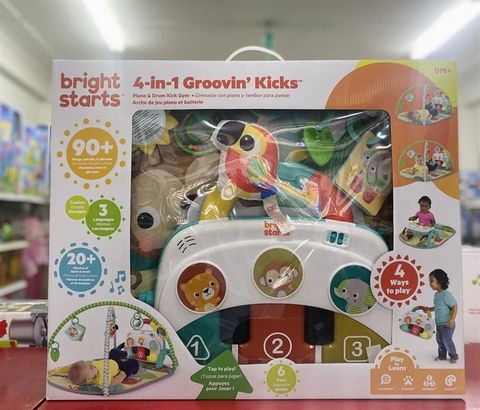  23win08 com thảm chơi họa tiết rừng nhiệt đới 4 trong 1 Bright Starts 