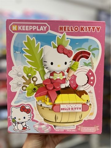  Đồ Chơi Lắp Ráp KEEPPLAY Sanrio Hello Kitty - Coconut Pudding K20871 