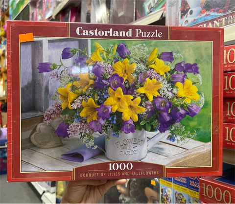  Xếp hình puzzle Bouquet of Lilies and Bellflowers 1000 mảnh CASTORLAND C-104642 