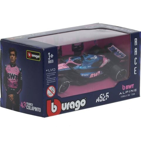  18-38257 Mô hình xe Bburago 1:43 F1 Alpine A525 