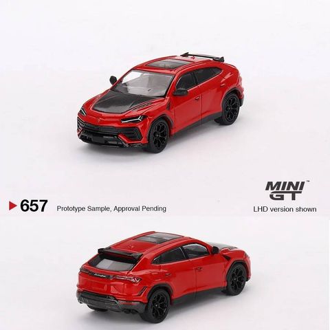 Xe mô hình Minigt Card Version MGT00657 Lamborghini Urus Performante Rosso Mars 