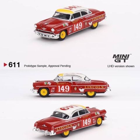  Xe Mini GT Card Version MGT00611 Lincoln Capri 1954 Carrera Panamericana Class Winner149 