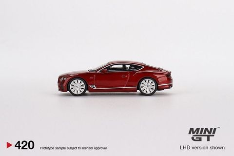  Mô hình xe MINI GT Bentley Continental GT Speed 2022 Candy Red (RHD) 
