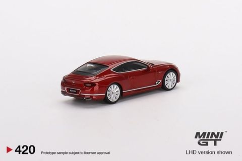  Mô hình xe MINI GT Bentley Continental GT Speed 2022 Candy Red (RHD) 