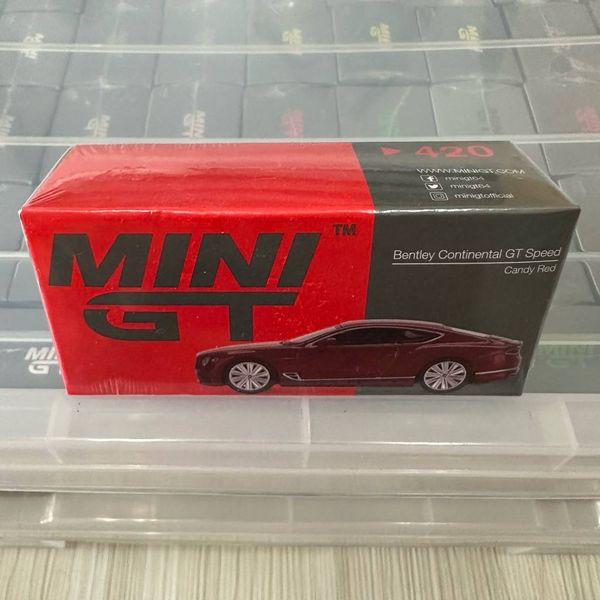 MINI GT Bentley Continental GT Speed 2022 Candy Red (RHD) tỷ lệ 1/64