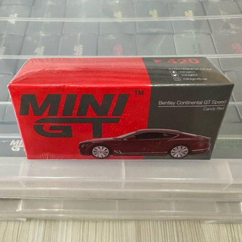  Mô hình xe MINI GT Bentley Continental GT Speed 2022 Candy Red (RHD) 