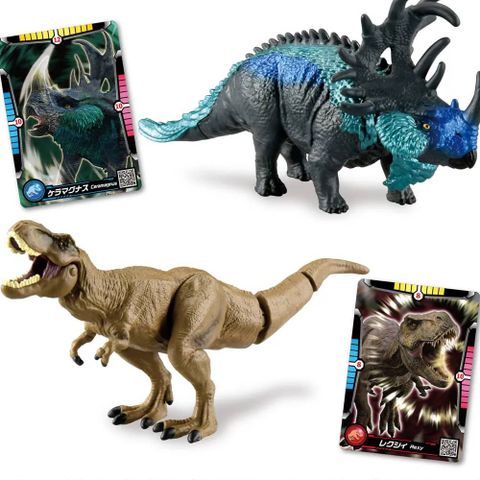  Bộ 2 khủng long Ania Jurassic World Alive Ceramagnus Vs Rexy Set 