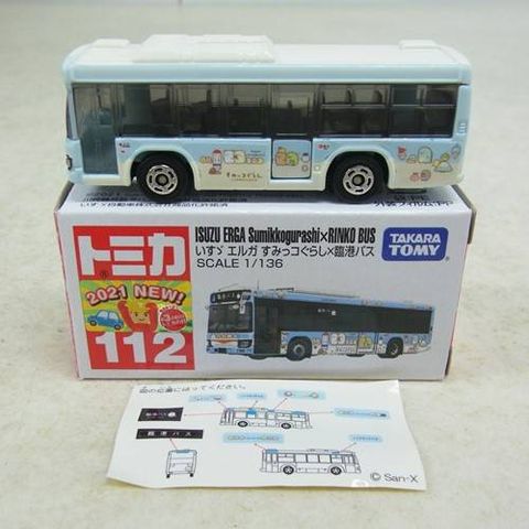  Tomica 112 Isuzu Elga Sumikko Gurashi x Rinko Bus 