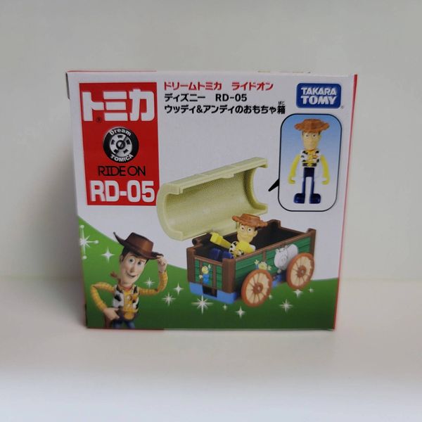 Mô hình xe Tomica DT RIDE-ON DISNEY RD-05 WOODY & ANDYS BOX
