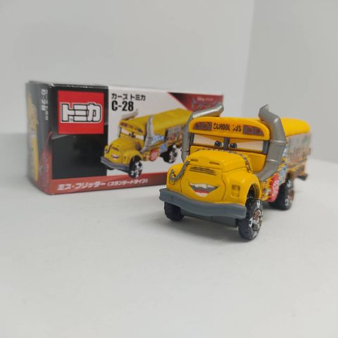  Xe mô hình Disney Cars Tomica C-28 Miss Fritters (Standard Type) 