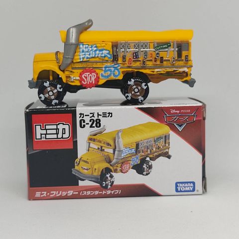  Xe mô hình Disney Cars Tomica C-28 Miss Fritters (Standard Type) 