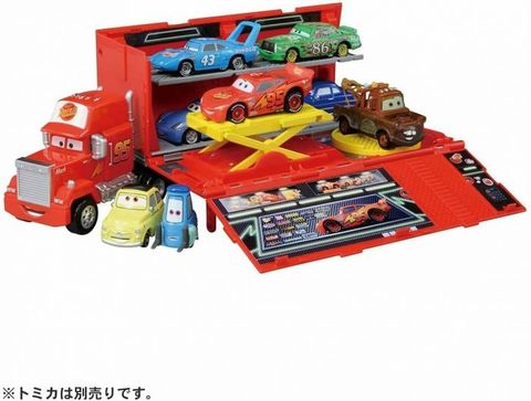  Đồ chơi Disney Cars Tomica Play with Maintenance Trailer! Mac (Cars 1 Type) 