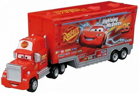  Đồ chơi Disney Cars Tomica Play with Maintenance Trailer! Mac (Cars 1 Type) 