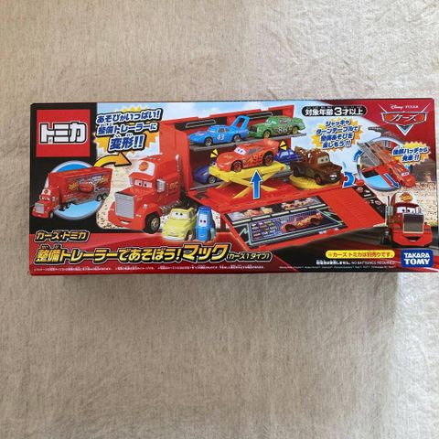  Đồ chơi Disney Cars Tomica Play with Maintenance Trailer! Mac (Cars 1 Type) 