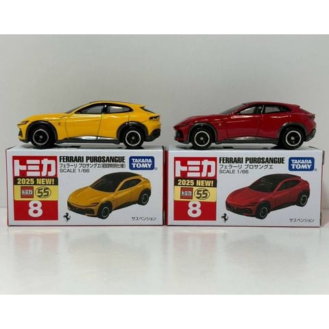  Mô hình xe TOMICA 8 FERRARI PUROSANGUE (VÀNG) 