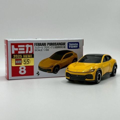  Mô hình xe TOMICA 8 FERRARI PUROSANGUE (VÀNG) 