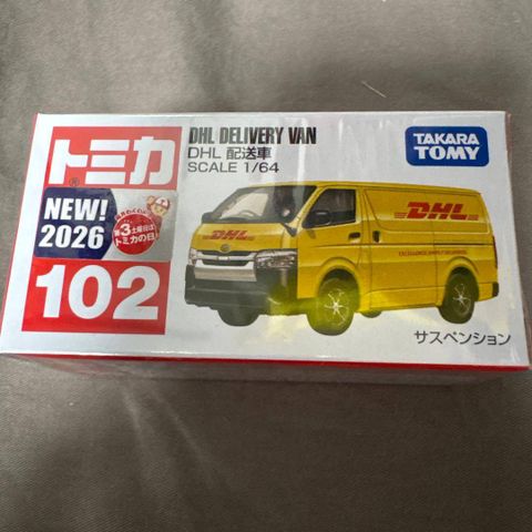  Mô hình xe tải Tomica 102 DHL Delivery Car 