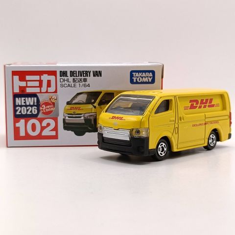  Mô hình xe tải Tomica 102 DHL Delivery Car 