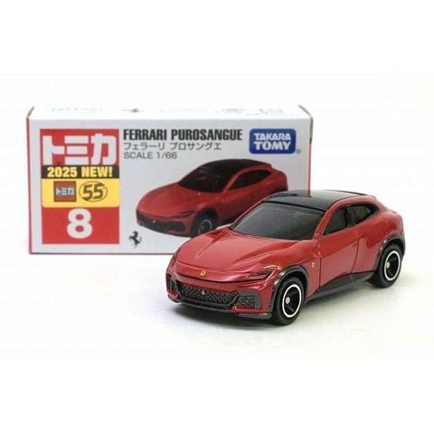  Xe mô hình TOMICA 8 FERRARI PUROSANGUE (ĐỎ) 