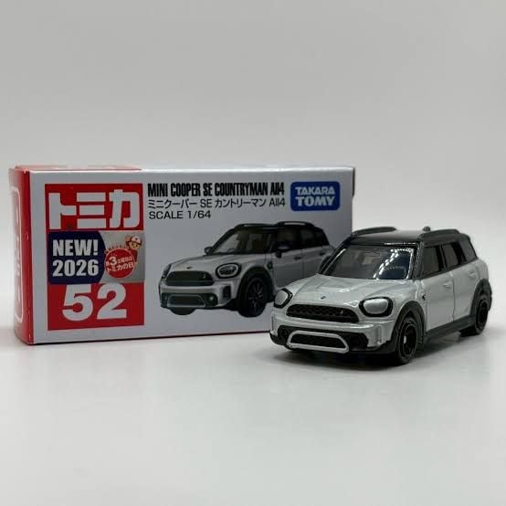  Mô hình xe hơi Tomica 52 Mini Cooper SE Countryman All4 (xám) 