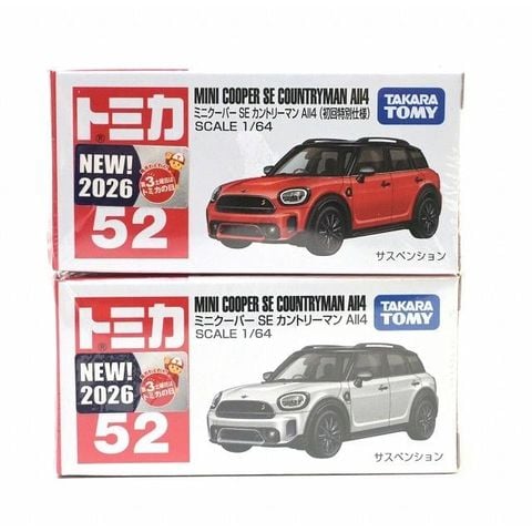  Mô hình xe Tomica 52 Mini Cooper SE Countryman All4 (đỏ) 
