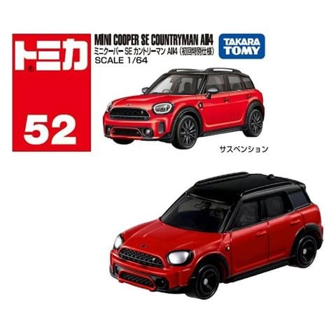  Mô hình xe Tomica 52 Mini Cooper SE Countryman All4 (đỏ) 