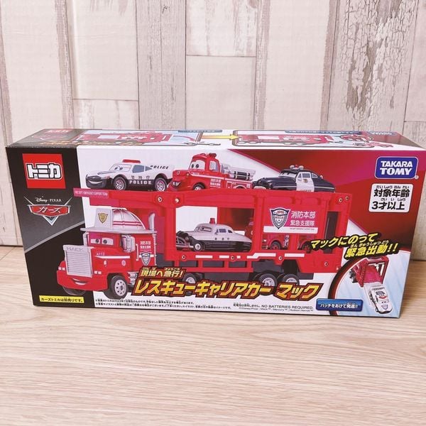 Disney Cars Tomica Express to the Scene Rescue Carrier Car-Mac