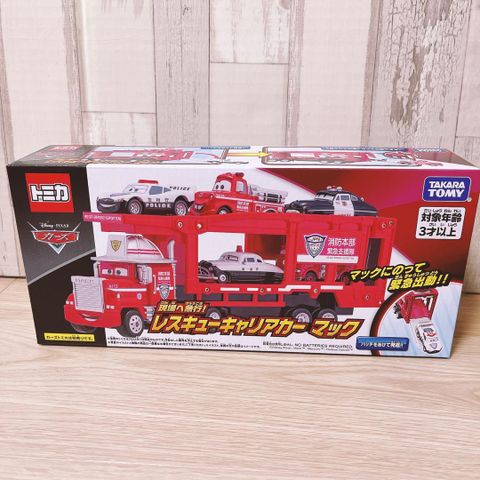  Xe tải chở Disney Cars Tomica Express to the Scene Rescue Carrier Car- Mac 