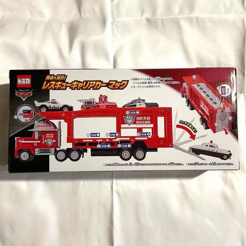  Xe tải chở Disney Cars Tomica Express to the Scene Rescue Carrier Car- Mac 