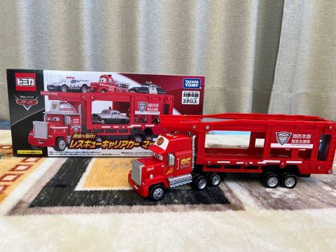  Xe tải chở Disney Cars Tomica Express to the Scene Rescue Carrier Car- Mac 