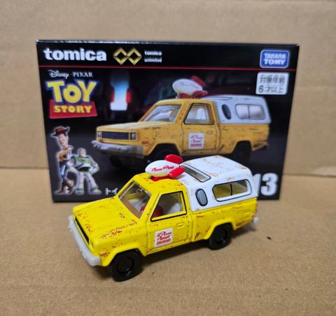  Mô hình xe Tomica PRM Unlimited Toy Story Pizza Planet Car 